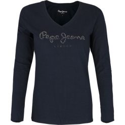 Bluzka Pepe Jeans Mar Deep Blue. Niebieskie bluzki damskie Pepe Jeans, bez wzorów, z jeansu, bez rękawów, bez kaptura. Za 99,00 zł.