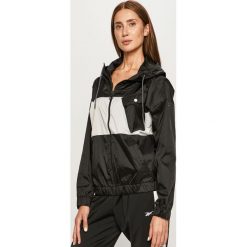 Reebok - Kurtka. Czarne kurtki męskie Reebok, s, bez wzorów, z nylonu, z kapturem. Za 249,90 zł.