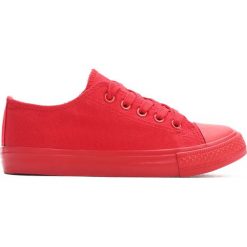 Czerwone Trampki Scholastic Trip. Czerwone buty sportowe dziewczęce marki Born2be, z materiału, na zamek. Za 29,99 zł.