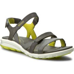 Sandały ECCO - Cruise 84166356586 Dark Shadow/Dark Shadow. Szare klapki damskie ecco, bez wzorów, ze skóry, sportowe, bez obcasa, bez zapięcia, outdoorowe. Za 399,90 zł.