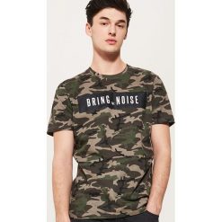 T-shirty męskie: T-shirt camo – Khaki