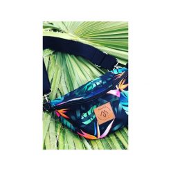 NERKA / TOREBKA MILI BELT BAG L - monstera. Szare nerki damskie Militu, w paski, z bawełny, bez dodatków. Za 139,00 zł.