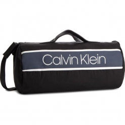 Torba CALVIN KLEIN - Strike Nylon C Duffle K50K504212 001. Czarne torby męskie skórzane marki Calvin Klein, bez wzorów, ze skóry ekologicznej. Za 599,00 zł.