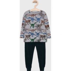Name it - Piżama dziecięca 86-110 cm. Szare piżamy chłopięce Name it, bez wzorów, z elastanu, bez rękawów. Za 59,90 zł.