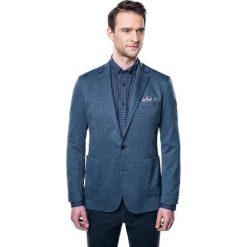 Marynarka bolano granatowy regular fit. Niebieskie marynarki męskie Recman, m, bez wzorów, eleganckie. Za 199,99 zł.