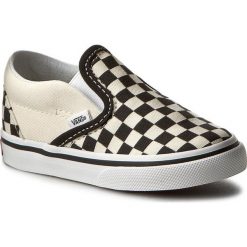 Tenisówki VANS - Classic Slip-On VN000EX8BWW Blk&WhtCheckerboard/Wht. Białe półbuty dziewczęce Vans, bez zapięcia. Za 119,00 zł.