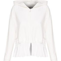 Bluza DEHA EASY Biały. Białe bluzy damskie marki Deha, bez wzorów, z bawełny, bez rękawów, z kapturem. Za 570,00 zł.