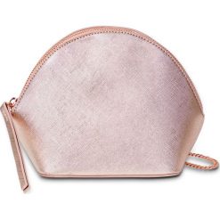 Okrągła torebka na ramię bonprix kolor czerwonego złota. Żółte torebki klasyczne damskie marki bonprix, bez wzorów, eleganckie, na ramię, małe, bez dodatków. Za 29,99 zł.