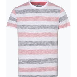 Nils Sundström - T-shirt męski, czerwony. Czerwone t-shirty męskie Nils Sundström, s, w paski, z bawełny, bez kołnierzyka. Za 59,95 zł.