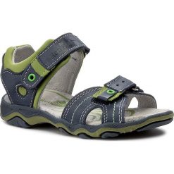 Sandały chłopięce: Sandały RENBUT – 21-3258 Jeans/Zielony