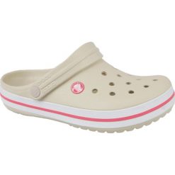 Crocs Crockband 11016-1AS 39/40 Beżowe. Brązowe klapki damskie Crocs, bez wzorów, z syntetyku, bez obcasa. W wyprzedaży za 149,99 zł.
