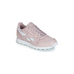 Buty Dziecko Reebok Classic CLASSIC LEATHER. Różowe trampki dziewczęce Reebok Classic, bez wzorów, bez zapięcia. Za 144,50 zł.