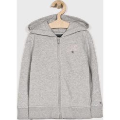 Tommy Hilfiger - Bluza dziecięca 104-176 cm. Szare bluzy chłopięce TOMMY HILFIGER, z nadrukiem, z bawełny, bez rękawów, z kapturem. W wyprzedaży za 199,90 zł.