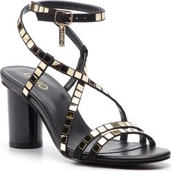 Sandały LIU JO - Doroty 01 S19061 T9122 Black 22222. Żółte klapki damskie marki Liu Jo, bez wzorów, ze skóry ekologicznej, bez obcasa, na obcasie. Za 649,00 zł.