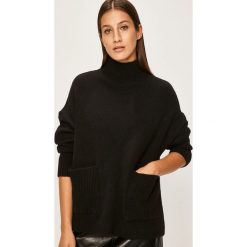 Answear - Sweter. Czarne swetry damskie ANSWEAR, s, bez wzorów, z elastanu, bez rękawów. W wyprzedaży za 99,90 zł.