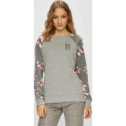 Roxy - Bluza. Szare bluzy rozpinane damskie Roxy, l, z bawełny, bez kaptura. W wyprzedaży za 179,90 zł.