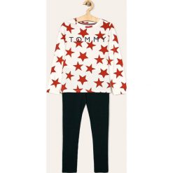 Tommy Hilfiger - Piżama dziecięca 128-164 cm. Białe piżamy dziewczęce TOMMY HILFIGER, bez wzorów, z elastanu, bez rękawów. Za 239,90 zł.