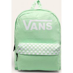 Vans - Plecak. Zielone plecaki damskie Vans, w paski, z bawełny. W wyprzedaży za 179,90 zł.