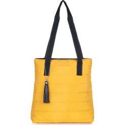 Torebka damska pikowana shopperka Felice FB46 musztardowa - musztardowy. Torebki klasyczne damskie Felice, bez wzorów, ze skóry ekologicznej, eleganckie, pikowane, bez dodatków. Za 74,99 zł.