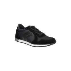 Buty Geox SPORTOWE U722LC OFU22. Czarne trampki męskie Geox, bez wzorów, sportowe, bez zapięcia. Za 289,99 zł.