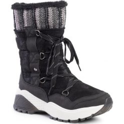 Śniegowce S.OLIVER - 5-26447-33 Black 001. Czarne kozaki damskie S.Oliver, na zimę, ze skóry ekologicznej, bez obcasa, bez zapięcia. Za 329,00 zł.