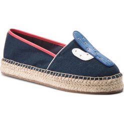 Espadryle TOMMY HILFIGER - Patch Espadrille Corporate FW0FW03389 Midnight 403. Niebieskie espadryle damskie TOMMY HILFIGER, bez wzorów, ze skóry ekologicznej, bez obcasa, na płaskiej podeszwie. W wyprzedaży za 179,00 zł.