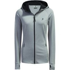 Bluza damska BLD604 - chłodny jasny szary melanż - Outhorn. Szare bluzy damskie rozpinane marki Outhorn, melanż, z materiału. W wyprzedaży za 59,99 zł.