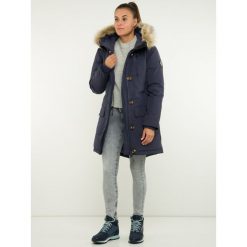 Parka Superdry Rookie Down W5000052A. Zielone kurtki damskie Superdry, na zimę, bez wzorów, z bawełny, bez kaptura. W wyprzedaży za 489,00 zł.