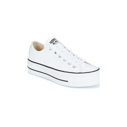 Buty Converse CHUCK TAYLOR ALL STAR LIFT CLEAN OX. Białe trampki i tenisówki damskie Converse, bez wzorów, bez zapięcia. Za 359,10 zł.