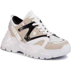 Sneakersy DEEZEE - WS8528-08 Beige. Brązowe półbuty damskie DeeZee, ze skóry ekologicznej. Za 129,99 zł.