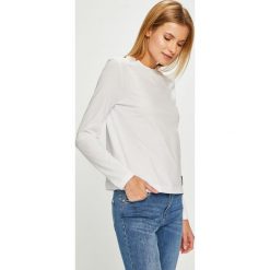Calvin Klein Jeans - Bluzka. Szare bluzki z odkrytymi ramionami Calvin Klein Jeans, l, z bawełny, casualowe, z okrągłym kołnierzem. Za 199,90 zł.