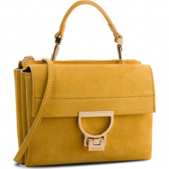 Torebka COCCINELLE - CD6 Arlettis Suede E1 CD6 55 B7 01 Spark J00. Żółte torebki klasyczne damskie marki Coccinelle, ze skóry, bez dodatków. W wyprzedaży za 799,00 zł.
