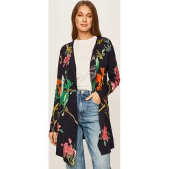 Desigual - Kardigan. Swetry damskie Desigual, s, bez wzorów, z bawełny, bez rękawów, bez kaptura. Za 349,90 zł.