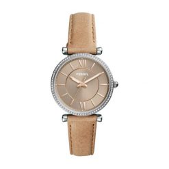 Zegarek Fossil Carlie. Szare zegarki damskie Picky Pica, złote. Za 449,00 zł.