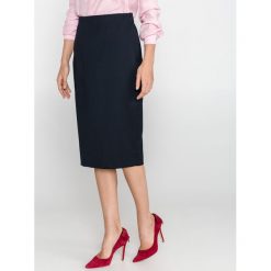 Tommy Hilfiger Lean Spódnica Niebieski. Niebieskie spódniczki damskie TOMMY HILFIGER, bez wzorów, z elastanu. Za 654,95 zł.