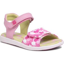 Sandały AGATHA RUIZ DE LA PRADA - 202943 S B-Blanco Y Corazones. Różowe sandały dziewczęce Agatha Ruiz de la Prada, ze skóry, bez zapięcia. Za 239,00 zł.