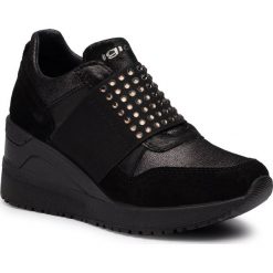 Sneakersy IGI&CO - 4143033 C.Fu. Czarne półbuty damskie IGI&CO, ze skóry. W wyprzedaży za 319,00 zł.