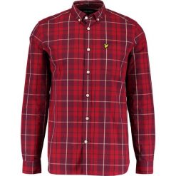 Koszule męskie na spinki: Lyle & Scott CHECK Koszula pomegranate