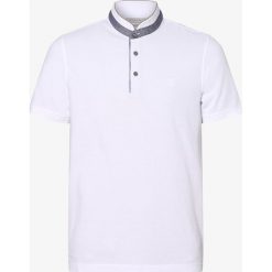 Bugatti - Męska koszulka polo, biały. Białe koszulki męskie Bugatti, xl, bez wzorów, z bawełny, polo, bez rękawów. Za 249,95 zł.