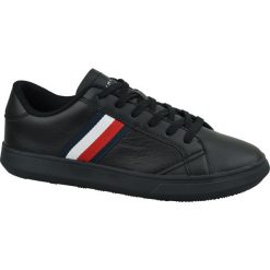 Tommy Hilfiger Essential Leather Cupsole FM0FM02388-BDS buty sneakers, buty sportowe męskie czarne 41. Czarne buty sportowe męskie TOMMY HILFIGER, z jeansu, bez zapięcia, tenisowe. W wyprzedaży za 419,99 zł.