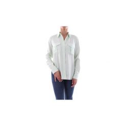 Koszule Calvin Klein Jeans K20K200653 SMOOTH TWILL POLICE. Zielone koszule damskie Calvin Klein Jeans, bez wzorów, z jeansu, bez kołnierzyka, bez rękawów. Za 562,51 zł.
