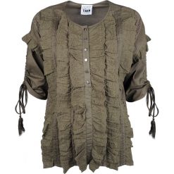 Twin-Set Koszula. Koszulki damskie Twin Set, na co dzień, bez wzorów, z tkaniny, z okrągłym kołnierzem, bez rękawów. Za 249,00 zł.