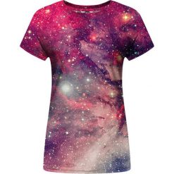 T-shirty damskie: T-shirt w kolorze różowym ze wzorem