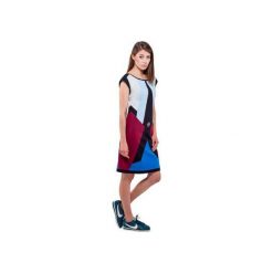 Moon Dress. Czerwone sukienki damskie OKUAKU, m, bez wzorów, z bawełny, bez kołnierzyka, bez rękawów, midi. Za 174,30 zł.