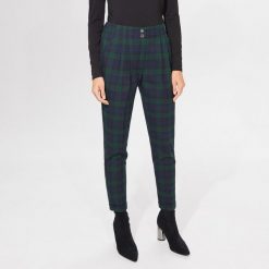 Spodnie carrot fit - Niebieski. Niebieskie spodnie damskie Mohito, bez wzorów. W wyprzedaży za 79,99 zł.