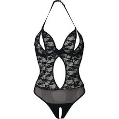 Body "ouvert" bonprix czarny. Czarne bluzki body bonprix, w koronkowe wzory, z koronki. Za 59,99 zł.