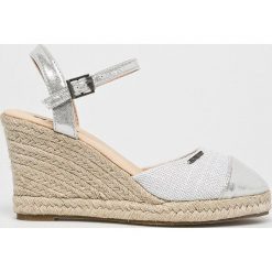 Big Star - Espadryle. Szare espadryle damskie marki BIG STAR, z materiału, na koturnie. W wyprzedaży za 89,90 zł.