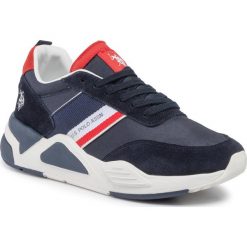 Sneakersy U.S. POLO ASSN. - Dave ALGAR4229W9/NS1 Dkbl/Red. Niebieskie sneakersy męskie U.S. Polo Assn., na co dzień, bez wzorów, z zamszu, bez zapięcia. W wyprzedaży za 319,00 zł.