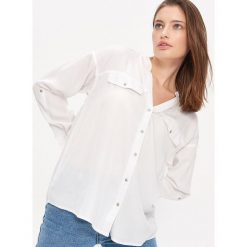 Bluzka z lyocellu TENCEL™ - Biały. Białe bluzki damskie House, s, bez wzorów, z lyocellu, bez kołnierzyka, bez rękawów. W wyprzedaży za 59,99 zł.