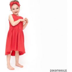 Sukienki dziewczęce: sukienka summer czerwona polka dot
